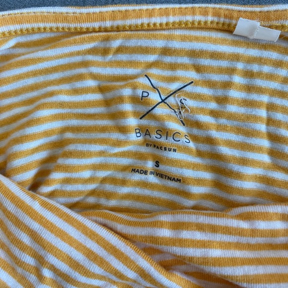 Pacsun yellow and white tank top - Picture 4 of 4